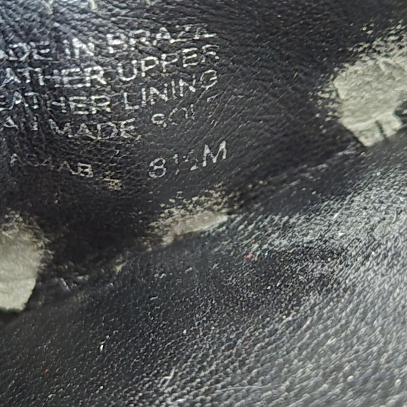 Tory Burch Black Leather Low Wedge Shoes - Picture 9 of 9